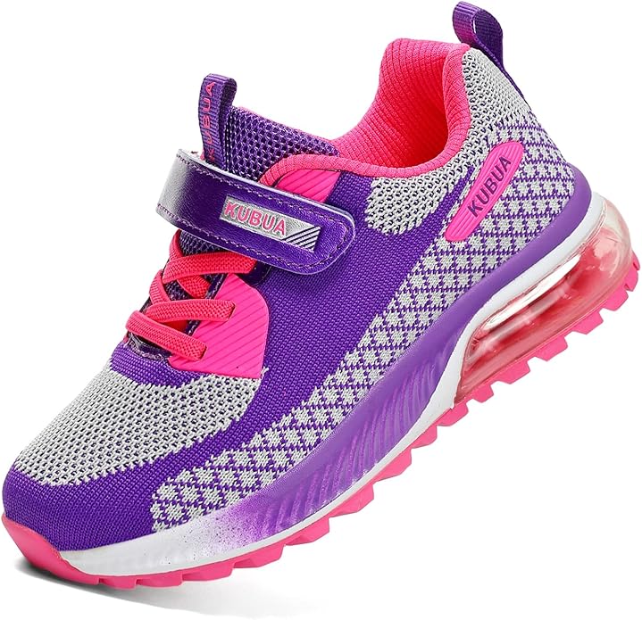 KUBUA Kids Sneakers for Boys Girls Running Tennis Shoes Lightweight Breathable Sport Athletic