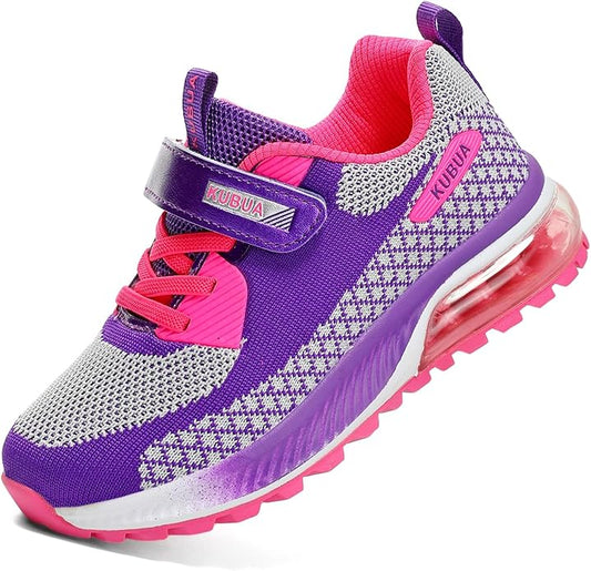 KUBUA Kids Sneakers for Boys Girls Running Tennis Shoes Lightweight Breathable Sport Athletic