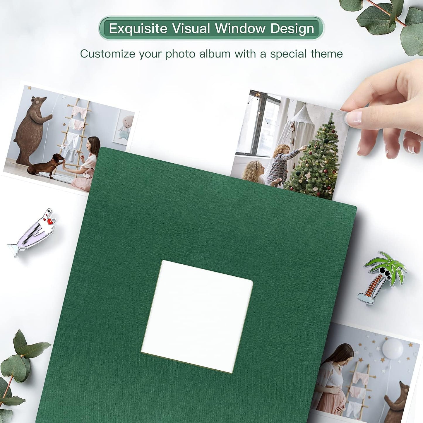 popotop Photo Album 4x6-600 Photos Photo Books with 600 Horizontal and Vertical Pockets,Linen Cover Albums for Family Wedding Anniversary Baby Vacation Pictures