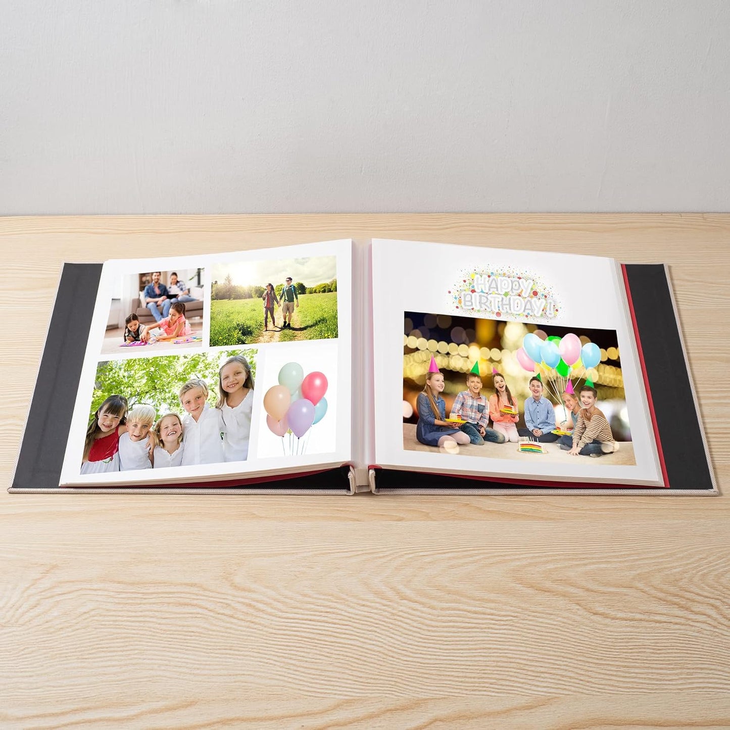 Photo Album Self Adhesive Scrapbook Album for 4×6 Pictures DIY Magnetic Linen Cover Album 30 Blank Pages Great Gift for Family, Wedding, Birthday, Christmas, Anniversary(Light Beige)