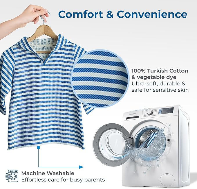 SAMMIMIS Boys & Girls Swim Cover Up - Kids Hooded Beach Towel with Long Sleeves - Pullover Beach Towel, Swim Poncho with Hood