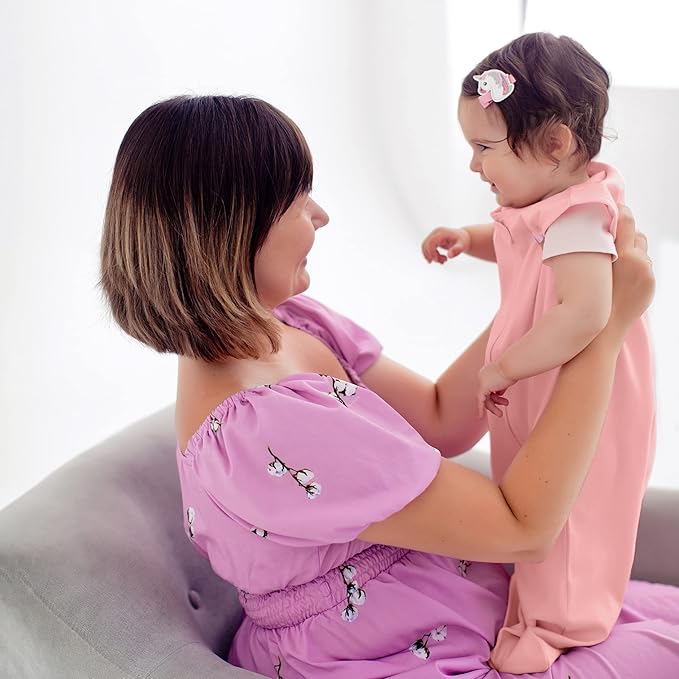 Mama Cheetah Baby Sleep Sack 0.5 TOG, Organic Cotton Baby Wearable Blanket with Two-Way Zipper, Swaddle Transition Baby Sleeping Bag for Newborn Infant Toddler Boy Girl, 12-18 Months