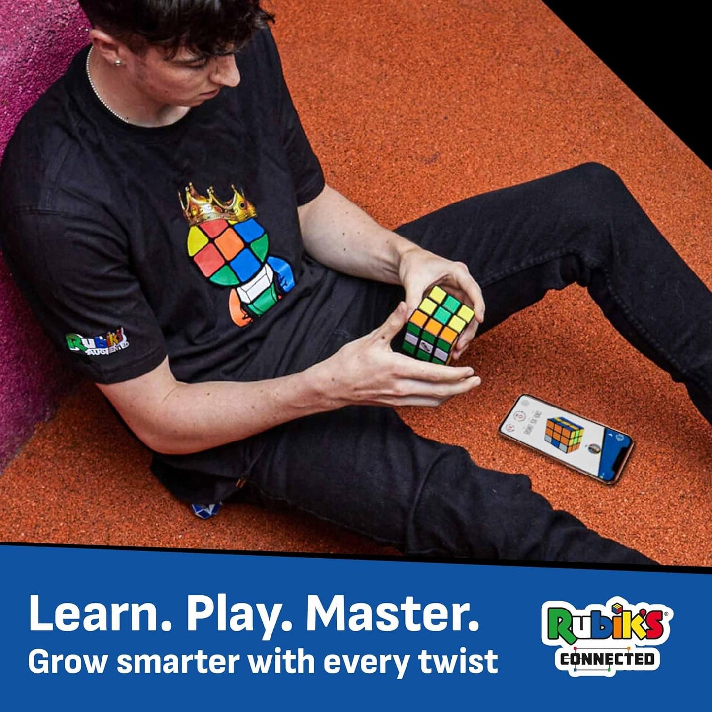 The Original Rubik’s Connected, Go from Beginner to Pro in No Time. 3x3 Smart Magnetic Intelligent Speed Cube. User Friendly App & Online Battles. Rechargeable Battery. STEM Puzzle. Fits All Ages