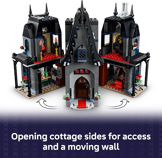 LEGO Wednesday Morticia’s Cottage Building Toy - Pretend Playset with Buildable Car for Kids, Ages 10+ - W/Morticia, Lurch, Bianca, & Wednesday Addams Minidolls - Gift Idea for Girls & Boys - 76786
