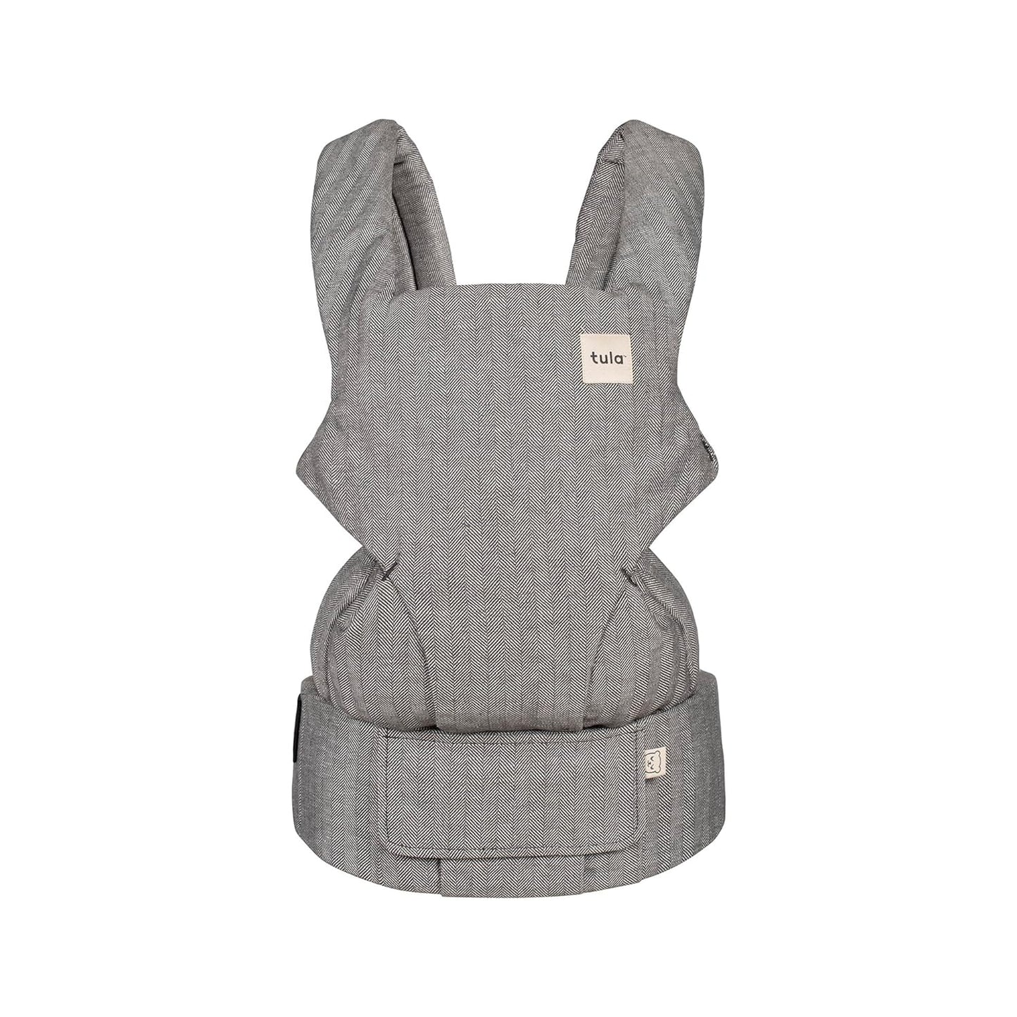 Baby Tula Explore Carriers - Breathable Baby Carrier Newborn to Toddler - Adjustable Toddler Carrier - Multiple Ergonomic Positions Front and Back - Ergonomic Fit for 7-45 lb - Linen, Ash