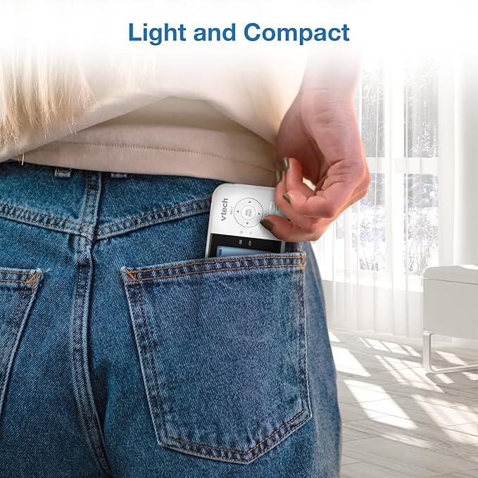 VTech VM819-2 Baby Monitor, 2.8” Screen, 2 Cameras, 1000ft Range, Night Vision, 2-Way Audio, Temperature Sensor, Lullabies, Secured Transmission No WiFi