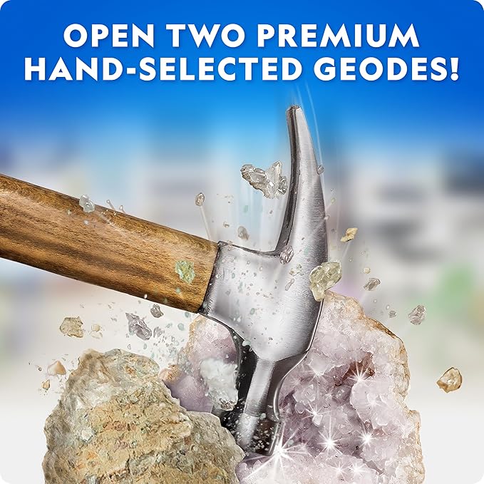 National Geographic Geology Bundle – Including Rock Collection Box for Kids, Crystal Growing Kit, and Gemstone Dig Kit, Real Gemstones and Crystals, Science Kit for Boys and Girls (Amazon Exclusive)