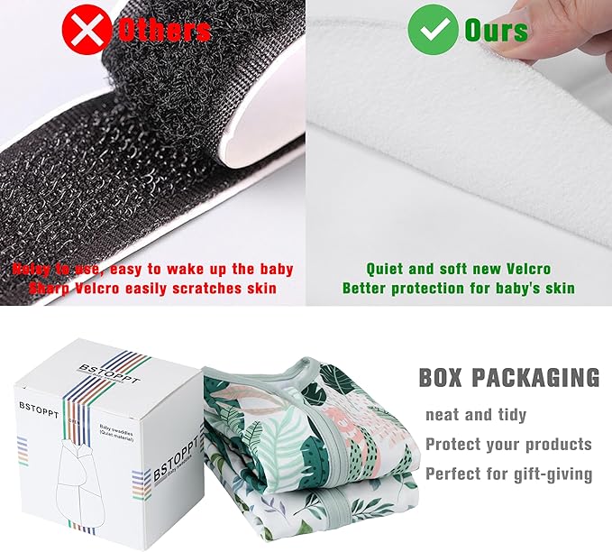 Newborn Sleep Sack Baby Swaddle,0-3 Months,3-Way Adjustable Wearable Blanket,100% Rayon Cotton Swaddling Sleeping Bag，TOG 0.5（Banana&Leaf）