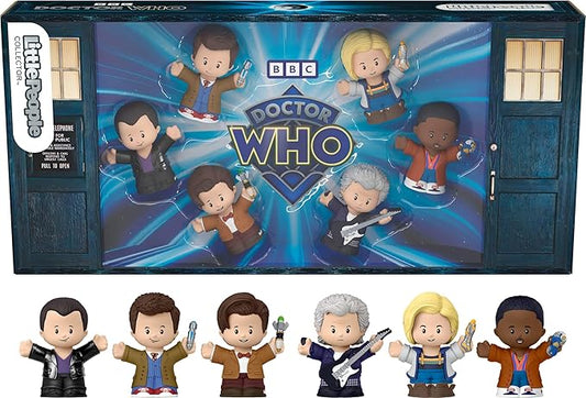 LITTLE PEOPLE COLLECTOR Doctor Who TV Series Special Edition Set for Adults & Fans, 6 Characters in a Display Package (Amazon Exclusive)