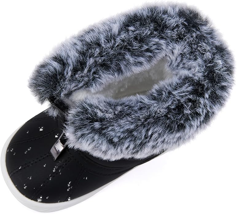 BMCiTYBM Baby Boy Girl Snow Boots Waterproof Winter Warm Booties Nonslip Lightweight Outdoor Shoes for First Walkers 6 9 12 18 24 Months(Infant/Toddler)