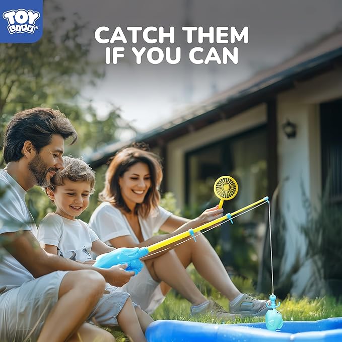 TOY Life Magnetic Fishing Game for Kids 3-5 with Toddler Fishing Poles, Magnetic Poles Game are Designed for Little Hands, Bath Toys for Kids Ages 4-8