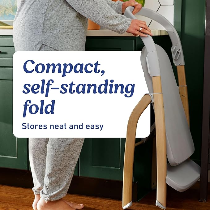 Graco EveryStep 6 in 1 High Chair, Babies and Toddlers Portable Slim High Chair with 6 Growing Stages from Infant to Toddler Seating, Convenient for Dining Time, Featured Design in Misty