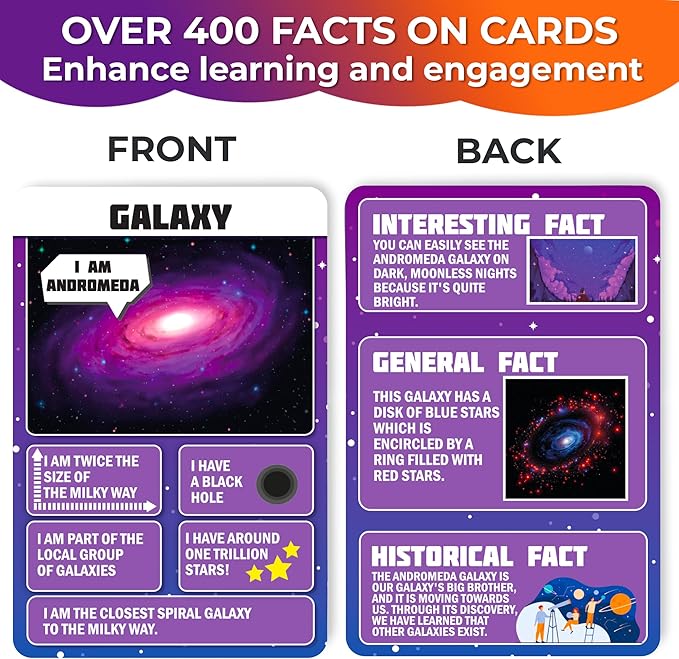 QUOKKA Solar System Puzzles for Kids Ages 4-6 - 70 Pcs Fun Kids Puzzles Ages 5-8 Preschool Floor Activities - Includes 50 Cards with 400+ Space Facts- Planet-Shaped Jigsaw Puzzle Gift for Girls Boys