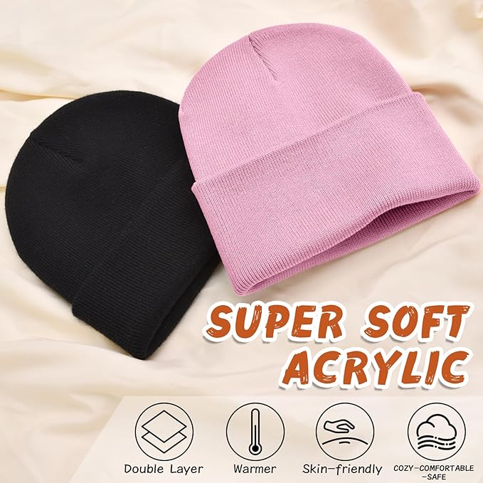 ZOORON Toddler Beanie Baby Beanies for Boys Girls Kids Winter Hats Children Knit Warm Caps 0-12years