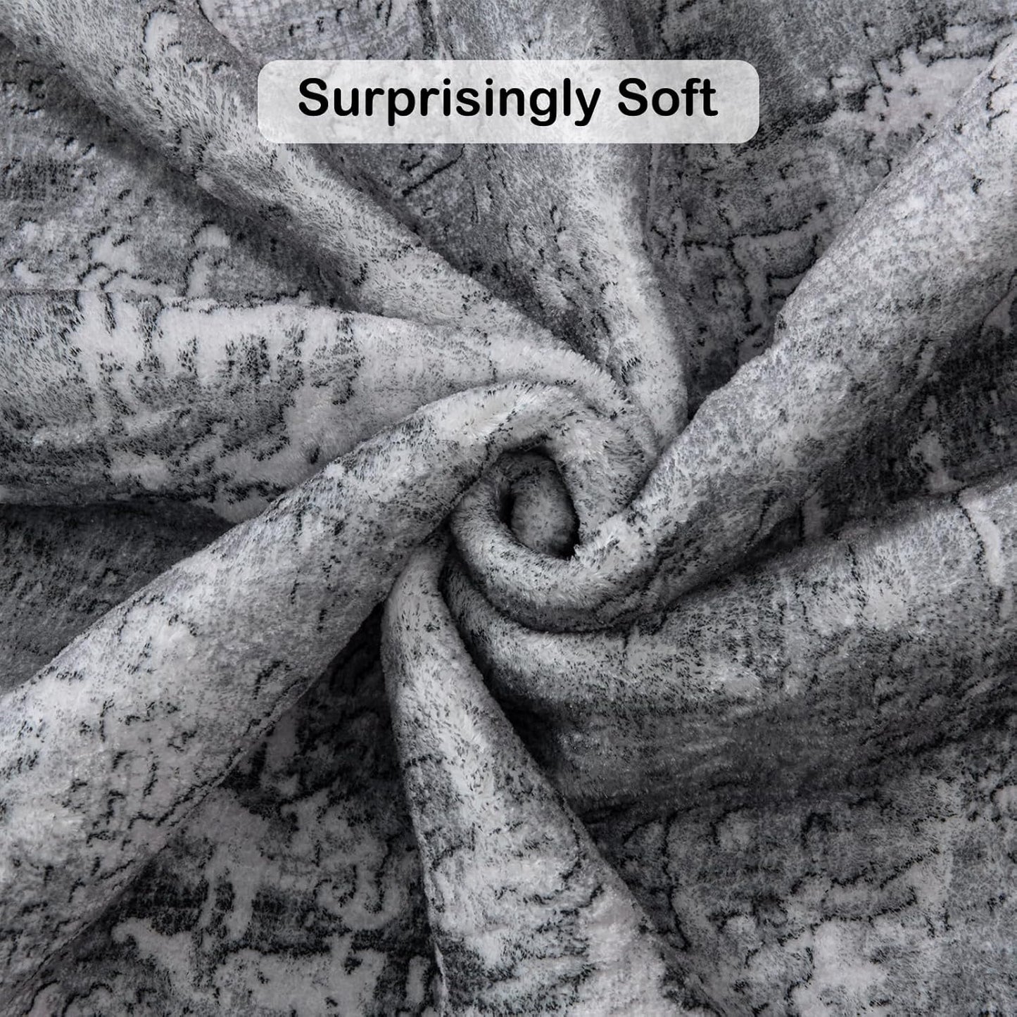 Kelarea Living Room Rug, 6x9 Area Rug Modern Abstract Washable Rugs, Black Non Slip Low Pile Carpet, Stain Resistant Large Rugs for Bedroom, Dining Room, College Dorm, Home Office