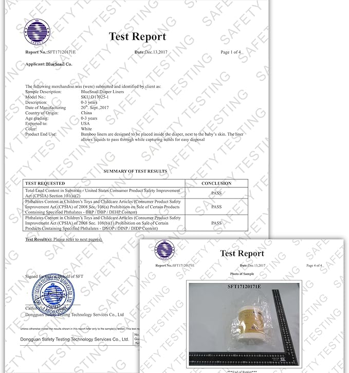 Rayon Unscent Diaper Liners- Fragance Free and Chlorine Free(4PK) 400 Count by BlueSnail（White）