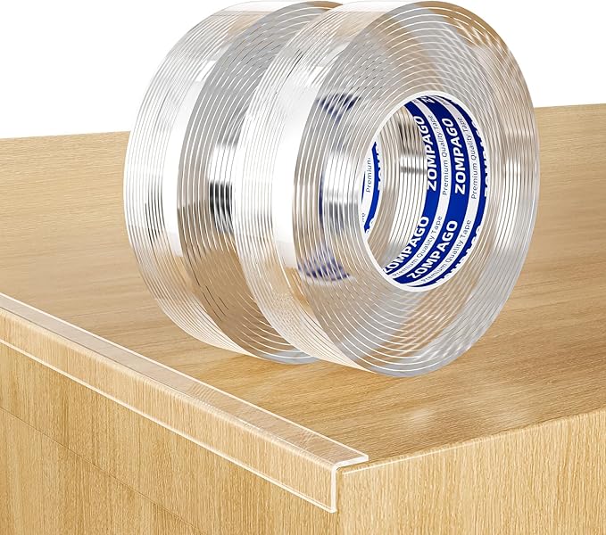 Clear Soft Corner Protectors for Furniture Strip,2Roll,1.18in x 13.4FT,Sharp Edge & Table Bumper,Window Edge,Wall Protector,Soft Corner Guards Safe for Proof,Table Corner Protectors in Family