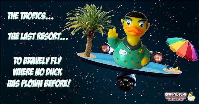 CelebriDucks - Tropical Squawk Limited Edition - Floating Rubber Ducks - Collectible Bath Toy Gift for Kids & Adults of All Ages