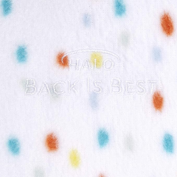 HALO Micro-Fleece Sleepsack Swaddle, 3-Way Adjustable Wearable Blanket, TOG 3.0, Confetti, Newborn, 0-3 Months