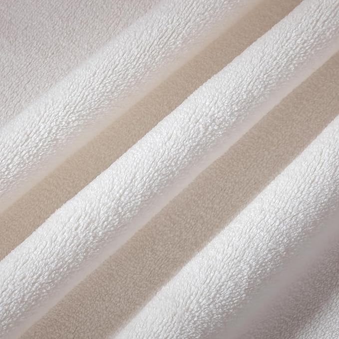 POLYTE Premium Hypoallergenic Microfiber Hooded Baby Bath Towel, 36 x 36 in, 2 Pack (White w/Yellow,Pink Trim)