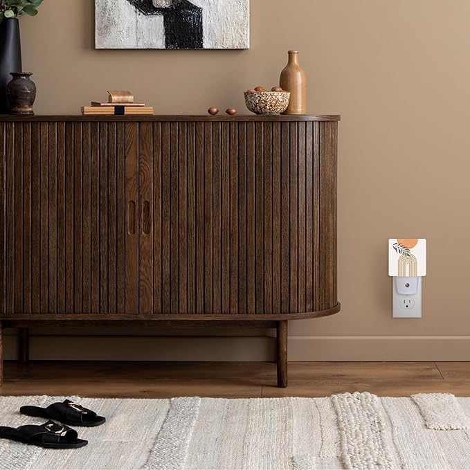 Night Light Plug into Wall,Boho Sun and Leaves Night Light with Dusk to Dawn Sensor Night Light for Kid Girls Boys Women Men Room Decor,Hallway,Kitchen,Bathroom,Nursery,Stairs