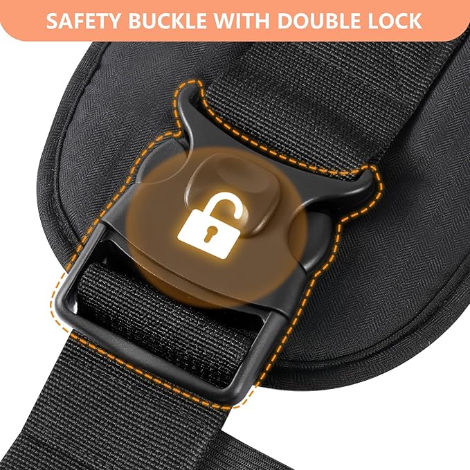 HKAI Baby Carrier Hip Seat, Mom’s Choice Award Winner, Advanced Large Capacity Pocket with Adjustable Waistband, Shock Absorption Hip Seat Surface for Newborns & Toddlers, (Black)