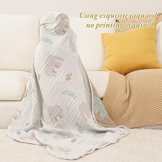 Ultra-Soft Muslin Baby Hooded Towel - 32 x 32 Inches, Ideal for Bath & Beach, Suitable for Both Boys & Girls from Newborns to Toddlers