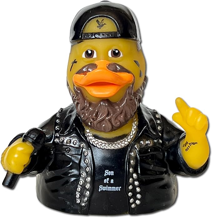 CelebriDucks - Jelly Shoal - Son of a Swimmer - Floating Rubber Ducks - Collectible Bath Toy Gift for Kids & Adults of All Ages