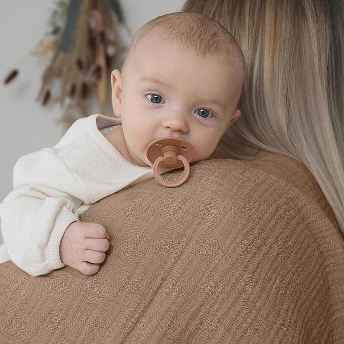 JELLYMONI Muslin Swaddle Blankets for Unisex, 2 Pack Newborn Receiving Blanket, Large 47 x 47 inches Soft Breathable Muslin Baby Blanket for Newborn Boys & Girl