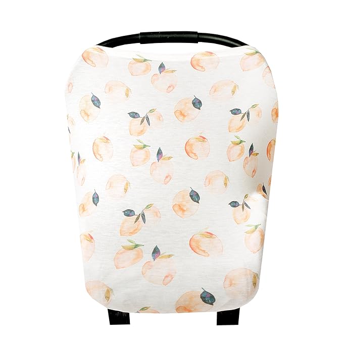 Copper Pearl Multi-Use Cover: Car Seat Covers, Nursing Cover, and Stroller Cover for Sun - Stretchy Fabric, All-Season Use, Stylish Designs, Easy Access for Moms - Caroline