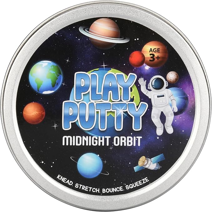 Play Putty Therapy Putty for Kids with Charms Midnight Orbit Space Themed Theraputty Medium Resistance, More Than just Putty, Learn, Play, Interact, Strenthen and More