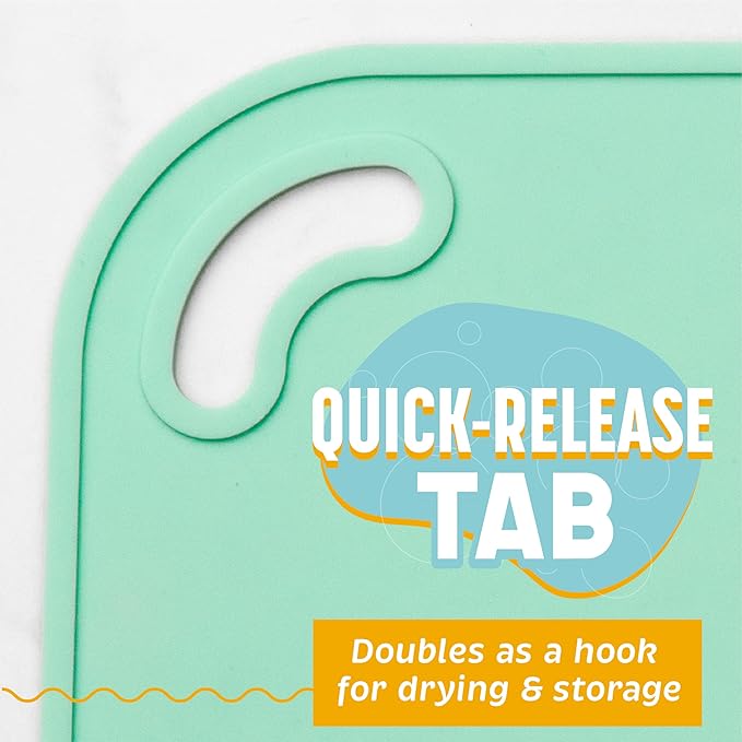 UpwardBaby Silicone Placemats for Toddlers - Suction Baby Placemat for Restaurants & Home - Set of 2 - Kids Placemat for Dining Table-Washable Wipeable Nonslip BPA-Free Placemats for Kids