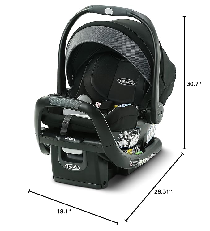 Graco SnugRide SnugFit DLX Infant Car Seat, Spencer