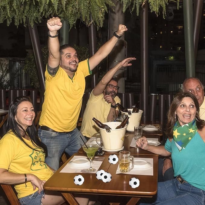 32 Pcs Mini Soccer Stress Balls, Foam Squeeze Balls for Stress & Anxiety Relief, Small Soccer-Themed Fidget Toys for Adults Office, Events, Team Building & Party Favors