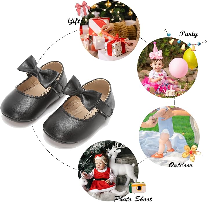 Soft Sole Baby Shoes - Infant Baby Walking Shoes Moccasins Rubber Sole Crib Shoes