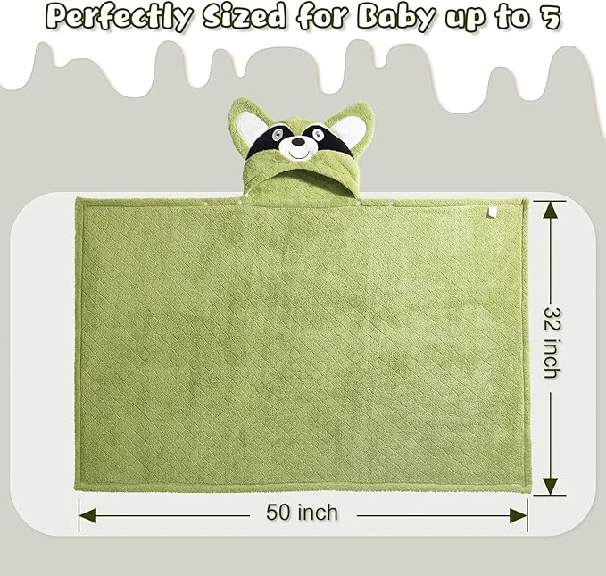 Baby Towels with Hood, Kids Towels Bath Towels for Boy Girl 0-5 Years, 2-Pack Soft & Absorbent Kids Hooded Bath Towels for Toddlers 1-3, Baby Bath Towels with Hood Large 50'' x 32'' Thick