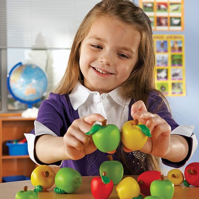 Learning Resources Attribute Apples - Preschool Learning Activities, Sorting Games for Kids, Gifts for Kids Ages 3+