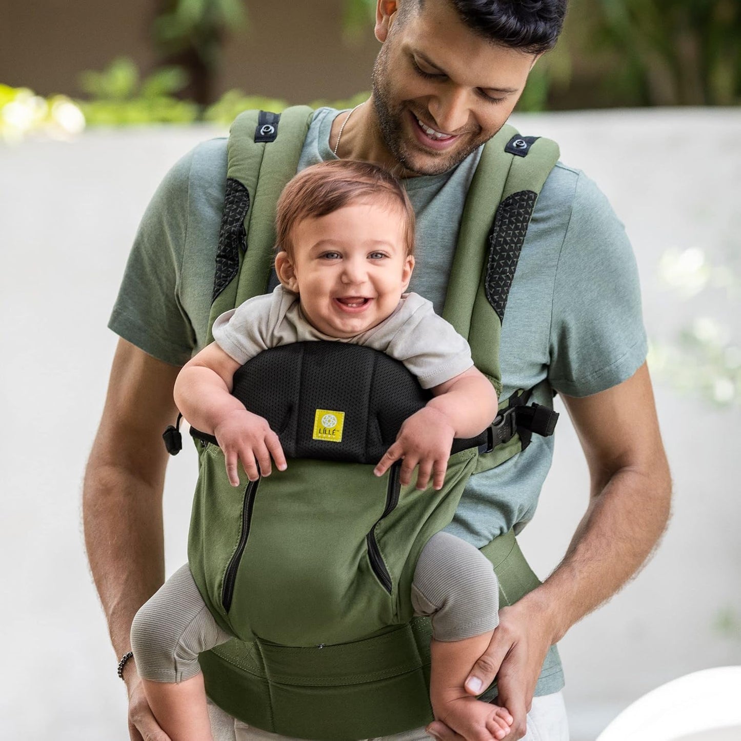 LÍLLÉbaby Complete All Seasons Ergonomic 6-in-1 Baby Carrier Infant to Toddler with Lumbar Support (7-45 Pounds), 360 Degree Baby Wearing & Multi-Position, Inward & Outward Facing (Succulent)