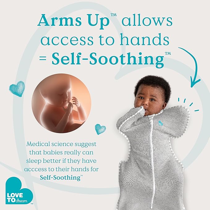 Love to Dream Swaddle UP Transition Bag Warm 2.5 TOG, Dreamer White, Extra Large, 24-32 lbs, Patented Zip-Off Wings, Gently Help Baby Safely Transition from Being Swaddled to Arms Free Before Rolling