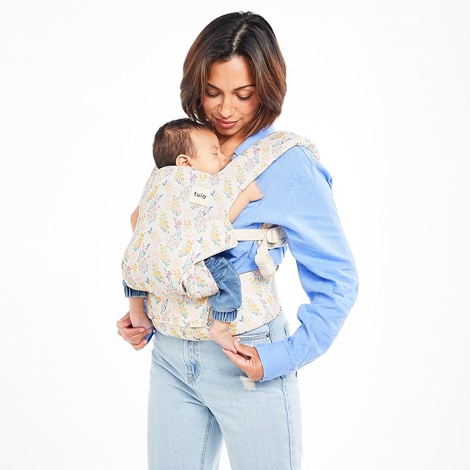 Baby Tula Explore Carriers - Breathable Baby Carrier Newborn to Toddler - Adjustable Toddler Carrier - Multiple Ergonomic Positions Front and Back - Ergonomic Fit for 7-45 lb - Mesh, Daisy Chain