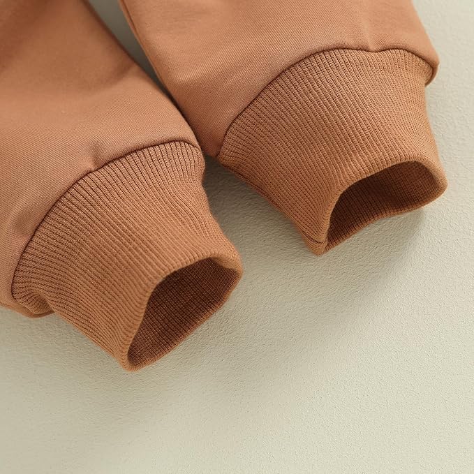 Kupretty Toddler Baby Boy Fall Winter Clothes Color Block Long Sleeve Sweatshirt Pullover Tops + Joggers Pants Outfit Set