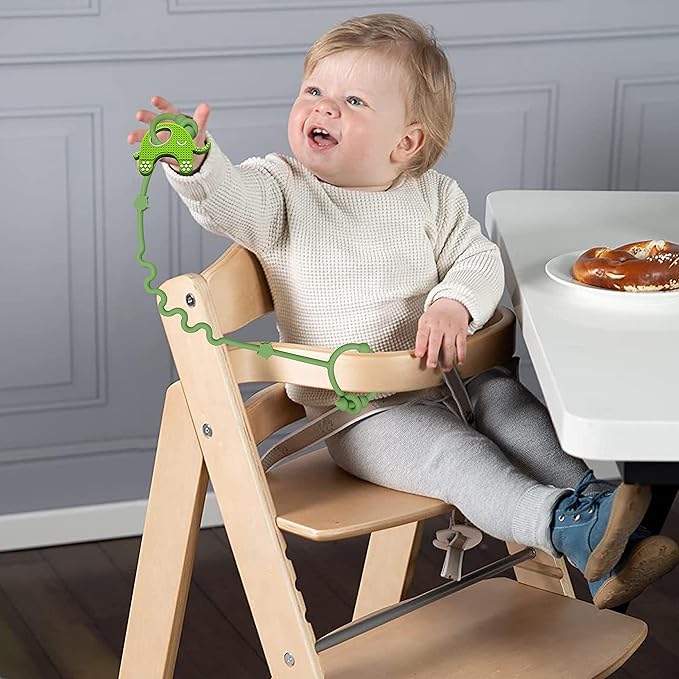 Baby Toy Strap, RTMOK Silicone Bottle Holding Clip, has 1 Toy Strap to Hold Bottles, 3 Toy Straps to Hold Any Toy, Plus 2 Free Silicone Pacifier Clips