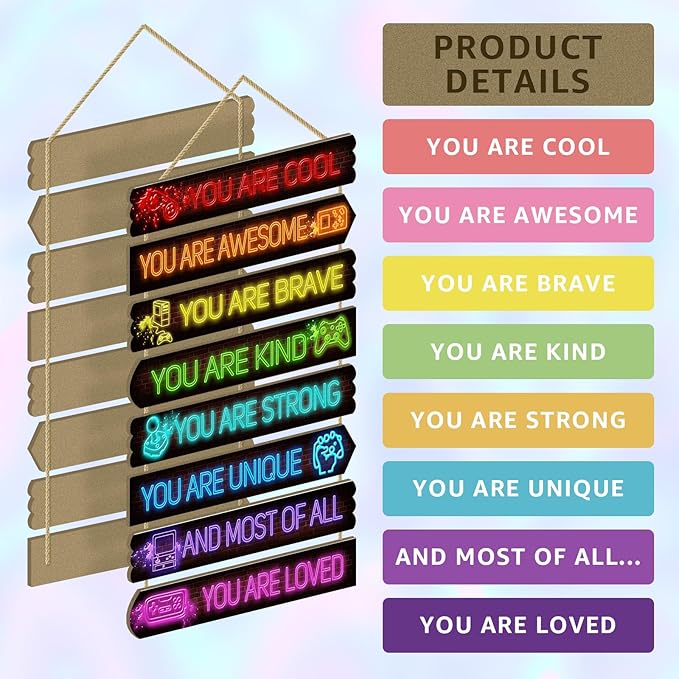 Room Decor for Boys Teens, Kids Room Decor, inspirational wall decoration, Kids Bedroom Decorations,Teen Bedroom Deco(Game)