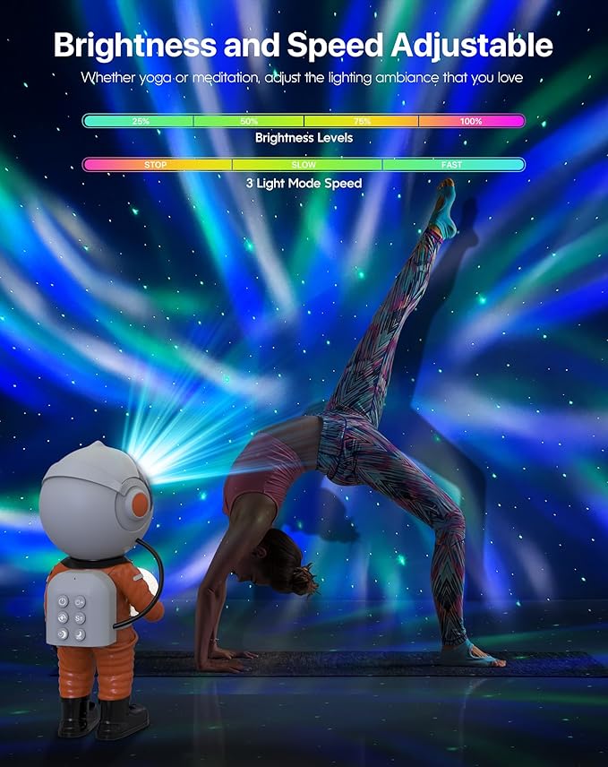 Rossetta Galaxy Projector, Star Projector for Bedroom, Astronaut Projector Night Light with Timer and Remote, Kids Adults Room Decor Aesthetic, Gifts for Christmas, Birthdays