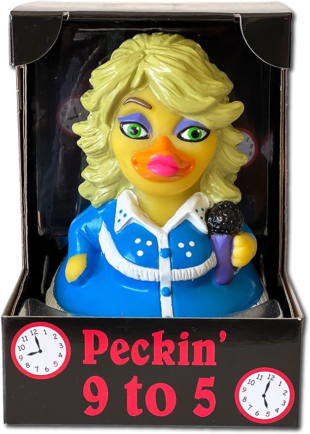 CelebriDucks - Peckin' 9 to 5 - Floating Rubber Ducks - Collectible Bath Toy Gift for Kids & Adults of All Ages