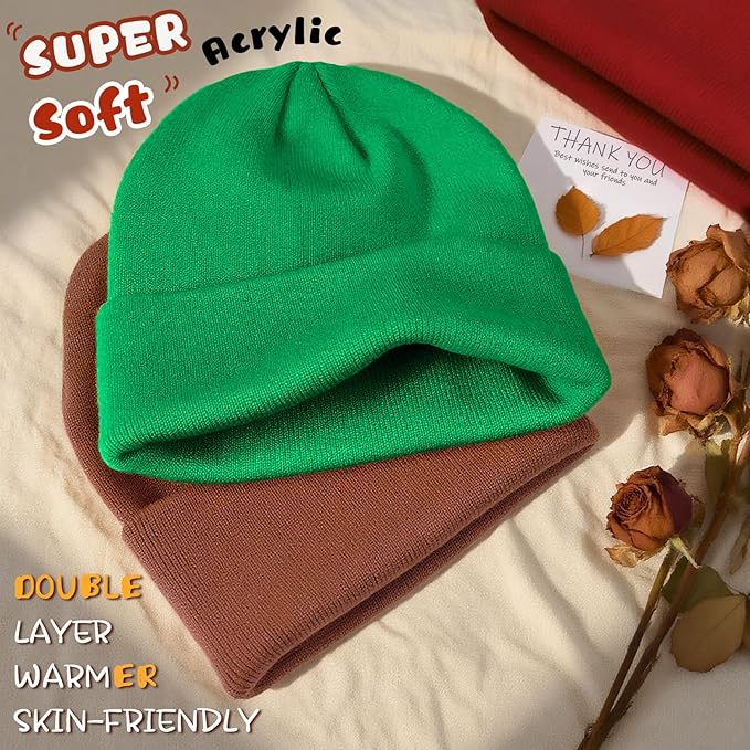 ZOORON Toddler Beanie Baby Boys Girls Beanies Kids Winter Hats Children Knit Warm Caps Soft Ski Hat