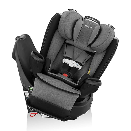 Evenflo Gold Revolve360 Extend All-in-One Rotational Car Seat with SensorSafe (Moonstone Gray)