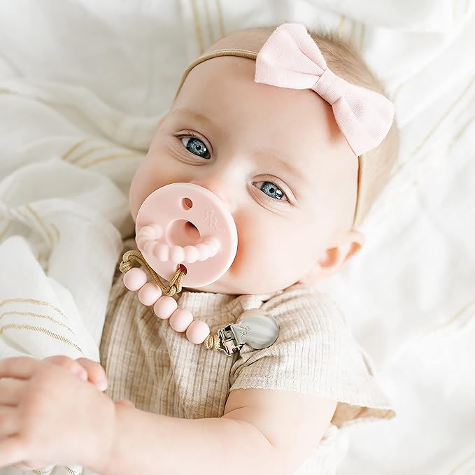 Ryan & Rose Cutie PAT Pacifier Teether (Stage 2, Pink)