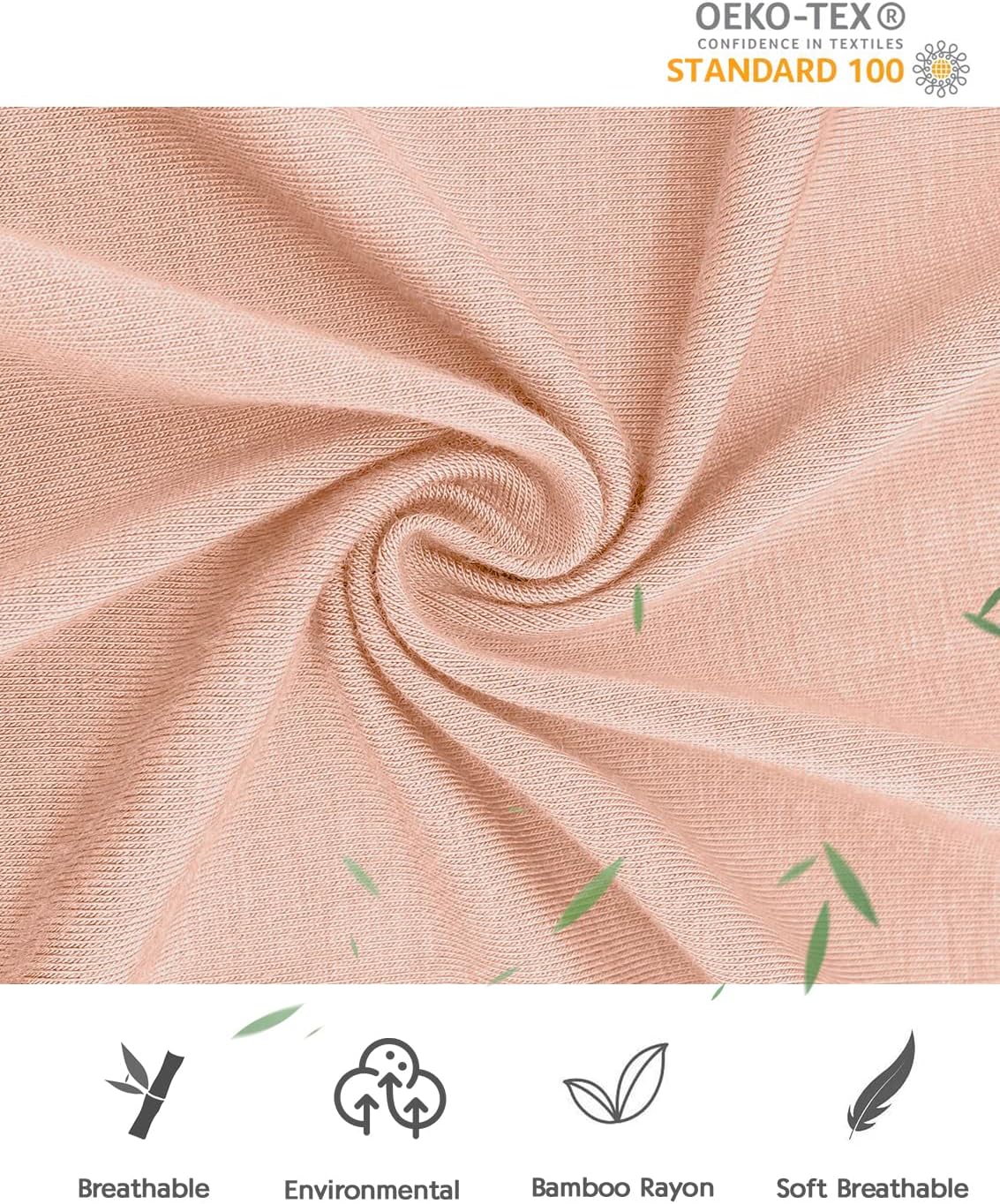 Jimonda Baby Romper Boys Girls Bamboo Pajamas 2-Way Zipper Footless Unisex Long Sleeve Sleepers Sleep and Play 0-24 Months