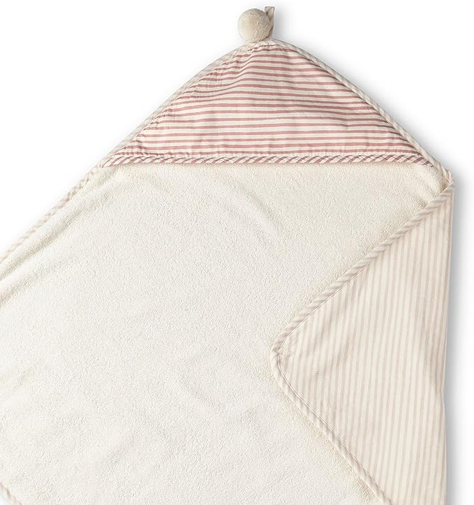 Pehr Stripes Away Hooded Towel - Petal, Multi